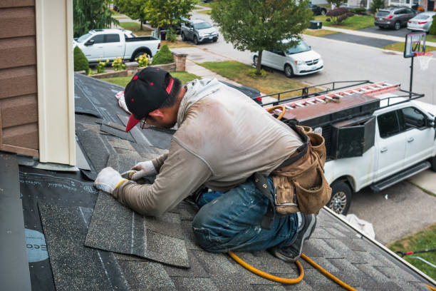Professional Gutter Repair And Installation technician working in Thayer, IA